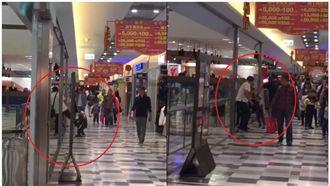 台南父逛街突抓狂！竟腳踹、拎兒教訓