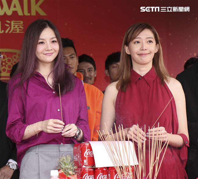 2019凱渥開春團拜，花花、王心恬。（記者林士傑/攝影）