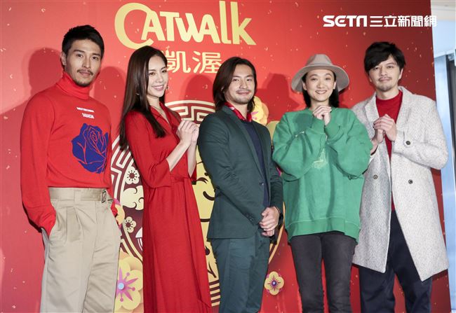 2019凱渥開春團拜，廖奕琁、江常輝、福地祐介、趙逸嵐、Allen。（記者林士傑/攝影）