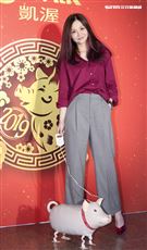 2019凱渥開春團拜，花花(張嘉雲)。（記者林士傑/攝影）