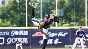 LAMIGO投手克恩三世。 （圖／記者林敬旻攝）