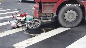 砂石車左轉撞機車　6旬翁送醫命危