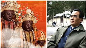 「西羅殿」廣澤尊王與作家魚夫（圖／翻攝自台南南勢街西羅殿、魚夫臉書）