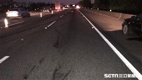 台中國道一號死亡車禍／翻攝畫面