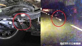 國道1男子恐慌症發作下車遭輾斃／翻攝畫面