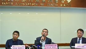 旅行公會出面希望華航將旅客行程受損部分列入補償。（圖／記者馮珮汶攝）