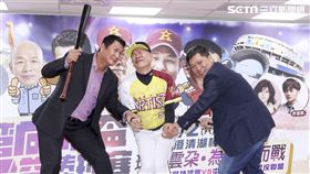 「台灣閃亮之星」棒球聯隊澎恰恰、白雲、Nono、黃鐙輝、叫賣哥、「中華民國職棒退役聯盟」黃平洋、羅世幸
圖／記者林士傑攝影