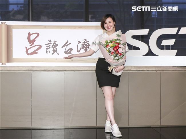 全新行腳類旅遊節目《呂讀台灣》開播記者會，主持人王偊菁。（記者林士傑/攝影）