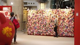 台北101浪漫花牆打卡  送限量玫瑰花台北101位於4樓的都會廣場花牆，情人節當天舉辦花牆打卡送一朵玫瑰花活動，101準備限量101朵玫瑰花，並蒐集101種語言的「我愛你」，浪漫之餘也增進冷知識。（101提供）中央社記者劉麗榮傳真  108年2月14日