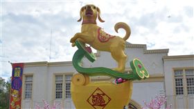 台灣彰化燈會狗來富花燈元宵節將至，在彰化市登場的台灣彰化燈會將展出6公尺高的狗來富花燈，祝福民眾財源廣進。中央社記者吳哲豪彰化攝　107年2月26日