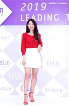 伊林模特兒鄭雅勻2019豬年行大運開工好采頭。（記者邱榮吉/攝影）