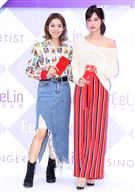 伊林模特兒陳倩妏、陳敬宜2019豬年行大運開工好采頭。（記者邱榮吉/攝影）