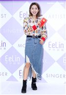 伊林模特兒陳倩妏2019豬年行大運開工好采頭。（記者邱榮吉/攝影）