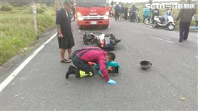 重機,無照,追撞,宜蘭,翻攝畫面