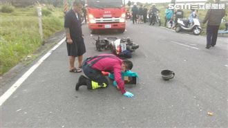 重機雙載撞無照3貼　噴飛78m慘死