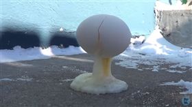 零下27度打蛋結冰／YouTube