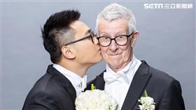 24歲愛上75歲英國老爹婚紗照／趙守泉授權提供
