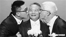 24歲台男愛上75歲英國老爹婚紗照／許常德老師授權提供
