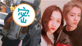 鹿晗、關曉彤。（圖／翻攝自微博）