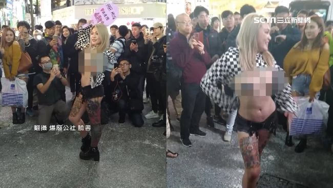 街頭露酥胸抱抱　辣模：這是快樂的事