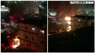 社頭市場深夜火海　13店面幾乎全毀