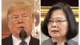 川普,蔡英文,組合圖,資料照