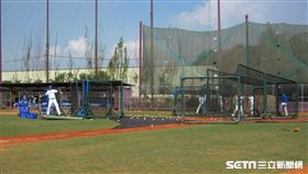 ▲富邦悍將春訓打擊練習。（圖／記者蕭保祥攝影）