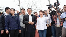 柯文哲,盧秀燕逛台中花博,北市府提供