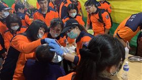 台南,聖母廟,蜂炮,灼傷（圖／翻攝畫面）