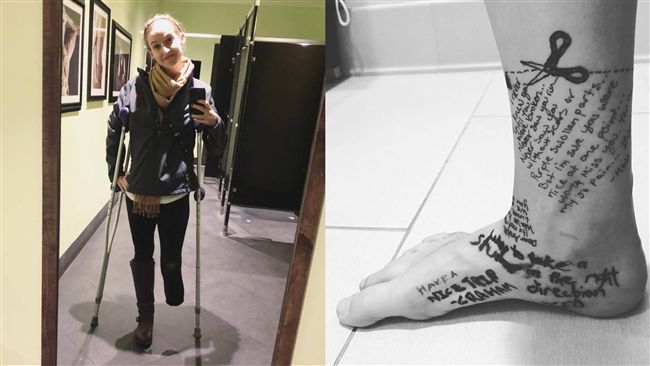 堅強女右腳畫剪刀…截肢盼：一路好走