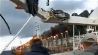 直擊！台籍漁船起火　5菲漁工恐罹難