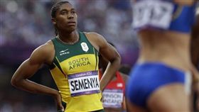 ▲南非雙性人選手瑟夢雅。（圖／美聯社／達志影像）