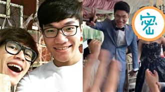 啾啾鞋結婚了！新娘穿抹胸婚紗現身