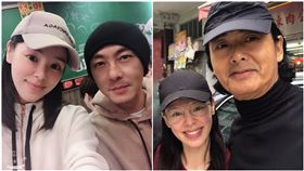 譚凱琪,周潤發,張衛健,巧遇,男神（圖／翻攝自譚凱琪IG）