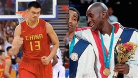 ▲賈奈特爆料，夢幻隊曾打賭要在姚明頭上灌籃，賞金100萬美金。（圖／翻攝自推特）