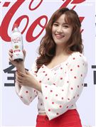 吳姍儒擔任可口可樂新產品試飲活動大使。（記者林士傑/攝影）