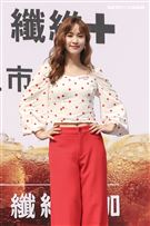 吳姍儒擔任可口可樂新產品試飲活動大使。（記者林士傑/攝影）