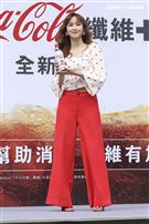 吳姍儒擔任可口可樂新產品試飲活動大使。（記者林士傑/攝影）