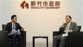 陳明通拜會林智堅陸委會主委陳明通（右）20日下午拜會新竹市長林智堅（左），雙方就兩岸交流、兩岸關係發展等議題交換意見。（陸委會提供）中央社　108年2月20日