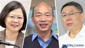 王世堅、韓國瑜、蔡英文、柯文哲／資料照