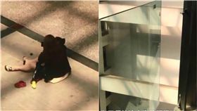 倚靠鬆脫玻璃護欄，5歲童墜樓亡。（圖／翻攝自微博）