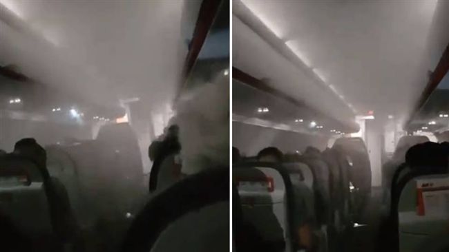 機艙狂冒白煙　乘客抬頭一看…全嚇傻
