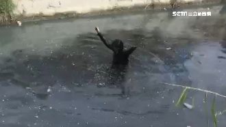 越南妹不願返國　情緒失控跳臭水溝