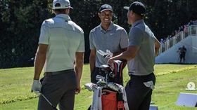 ▲伍茲（中）近20年職業生涯首度來到墨西哥比賽。（圖／翻攝自PGA TOUR IG）