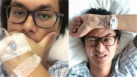  許冠傑長子許懷欣驚傳罹患膀胱癌。（合成圖／翻攝自IG）