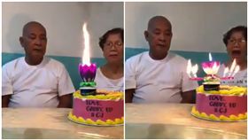 生日,壽星,蠟燭,阿嬤,綻放(圖/翻攝自TravelHolic旅行成癮臉書)