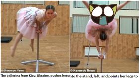 烏克蘭,俄羅斯,芭蕾舞,下體,特技(圖/翻攝自每日郵報)