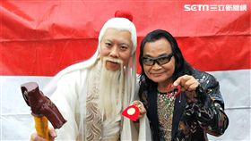 李飛、沈文程受邀為宮廟剪綵。（圖／創譯文樺提供）