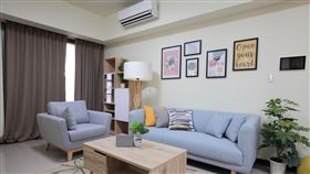 中路二號社會住宅三房型樣品屋。（圖／桃園市住宅發展處提供）