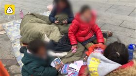 河南,乞丐,乞討,救助站（圖／翻攝自梨視頻）
